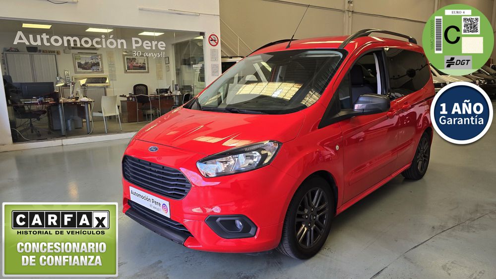 Nueva Recepción: Ford Tourneo Courier EcoBoost 1.0i 100 CV Sport. Única Propietaria. Solo 28.000 Kms. Revisiones Selladas. Impecable!!