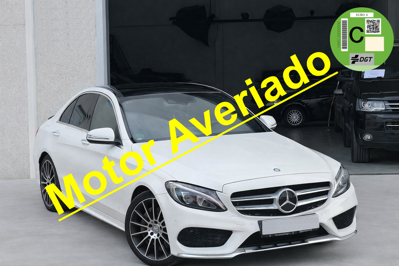 Mercedes Benz C250d AMG BlueTec 204 CV Automático/Sec. Muy Equipado. ***AVERIADO***